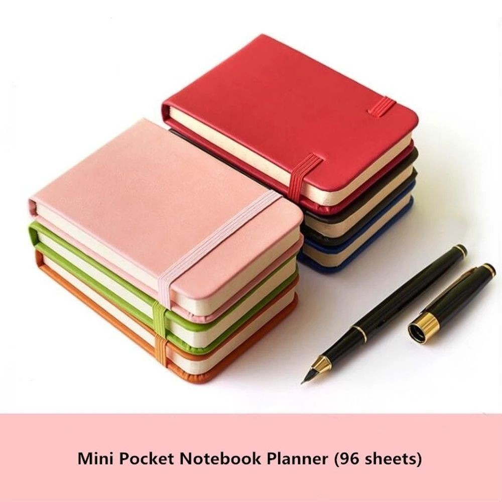 

A7 96 Sheets Mini Pocket Day to Page Stationery Weekly Plan Book Schedule Notepad Writing Pads Planner Notebook