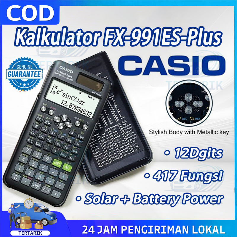 

Kalkulator Scientific Casio ilmiah FX-991EX/991ES-Plus Calculator Scientific Casio Kalkulator Casio Scientific 417 Fungsi/Dua Sumber Tenaga Baterai Dan Tenaga Matahari/40 Konstanta Rumus-【TERTARIK】