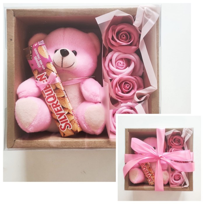 

Best Seller Valentine Chocolate Gift Box 2 Hadiah Kado Unik Pacar Cewek Wanita - A (Set Pink), Tanpa Ucapan