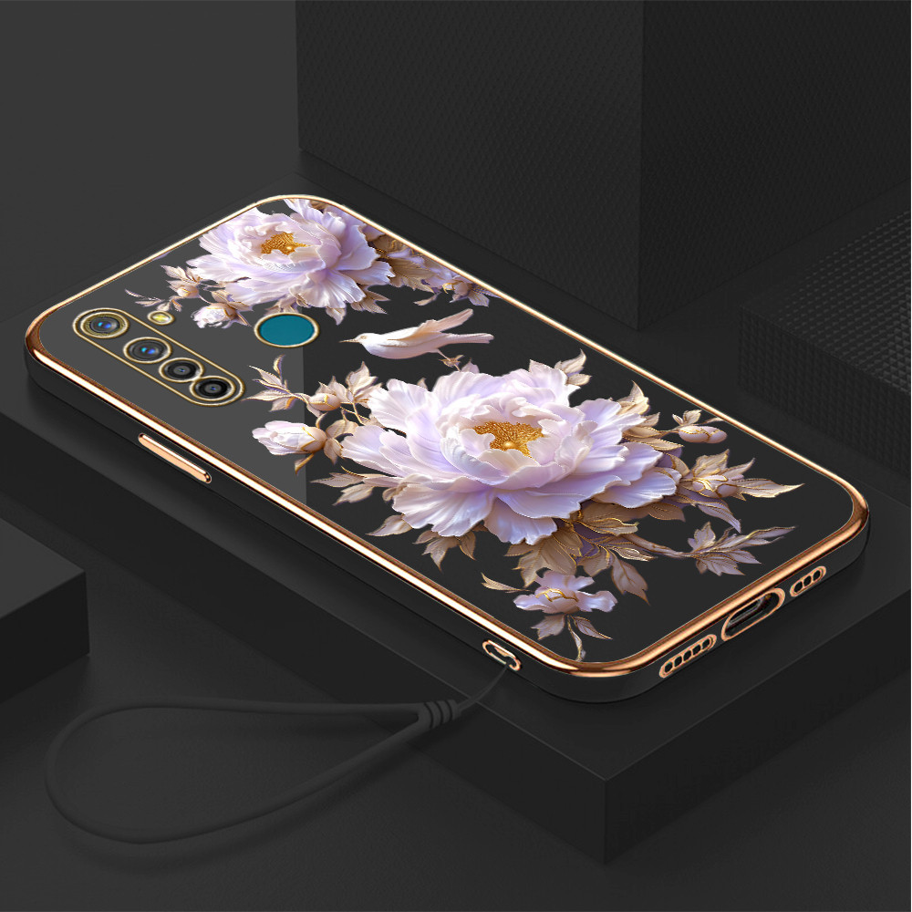 Casing Hp Untuk Realme 5 Pro Lokal Stock Lanyard Gratis Phone Case Softcase Kesing Cassing Soft Sofc