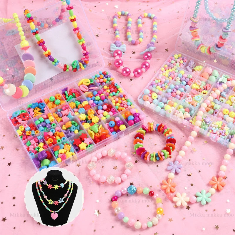 Ronce Anak Kreatifitas Gelang Kalung Mainan Edukasi Manik Ronce