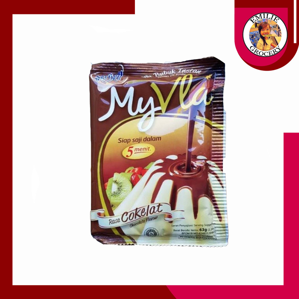 

Paket Nutrijel Nutrijell MyVla My Vla Coklat 63gram 63 gram 3Pcs 3 Pcs