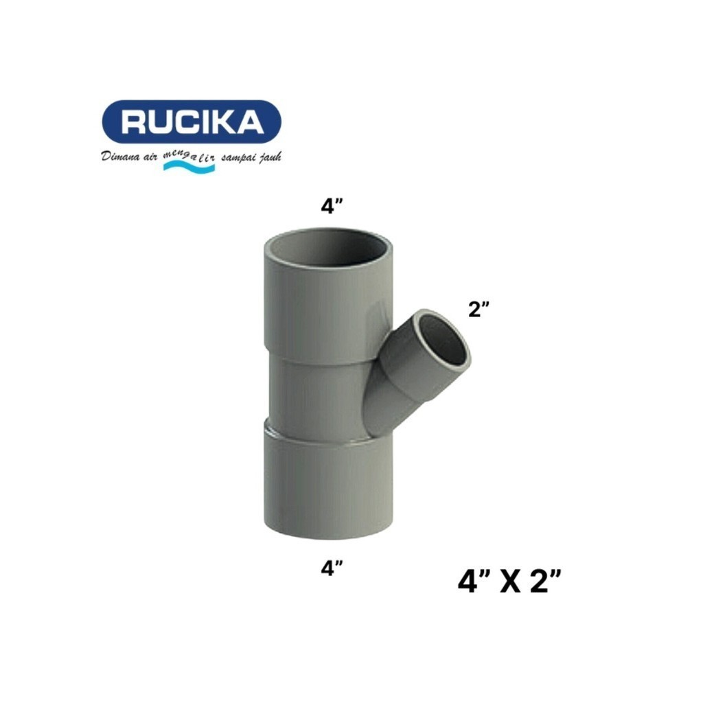 Y Branch AW 4" X 2" inch (RUCIKA)