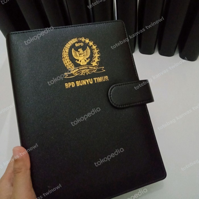 

cover buku agenda kulit ring binder A5