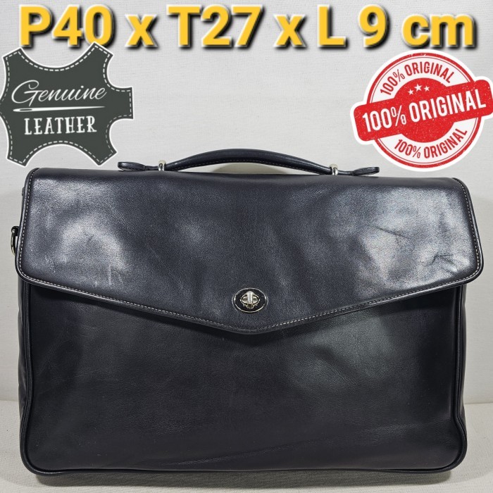 Coach Lexington original 2way bussiness messenger hand tote shoulder bag genuine leather tas kerja k