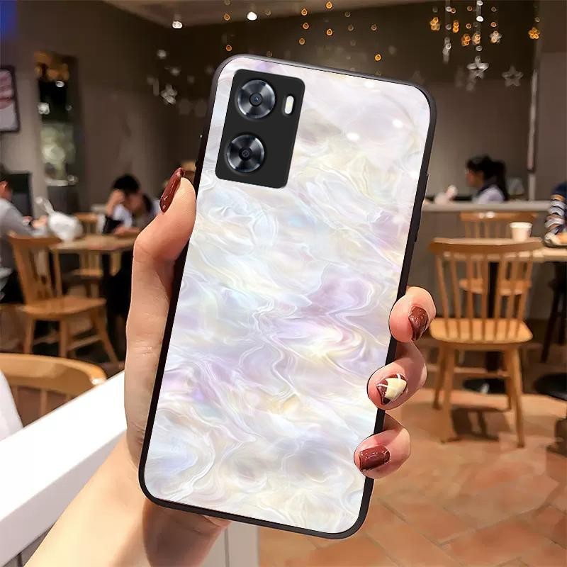 Casing Kaca For Oppo A57 4G A52 A53 2020 A53s A54 A54s A55 4G A55 5G A55s 5G A56 5G A57s A57e A58 4G