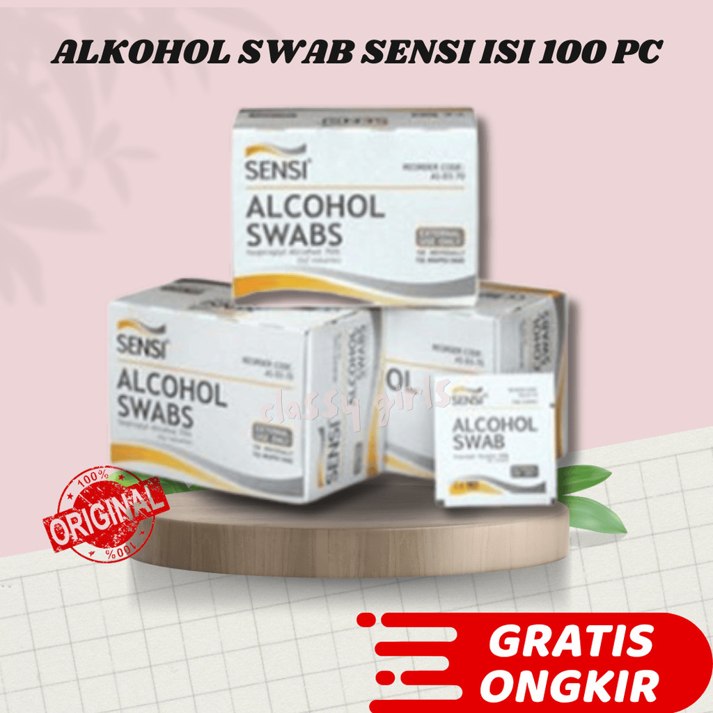 ALKOHOL SWAB SENSI / SENSI ALCOHOL SWAB / TISU ALKOHOL 70%
