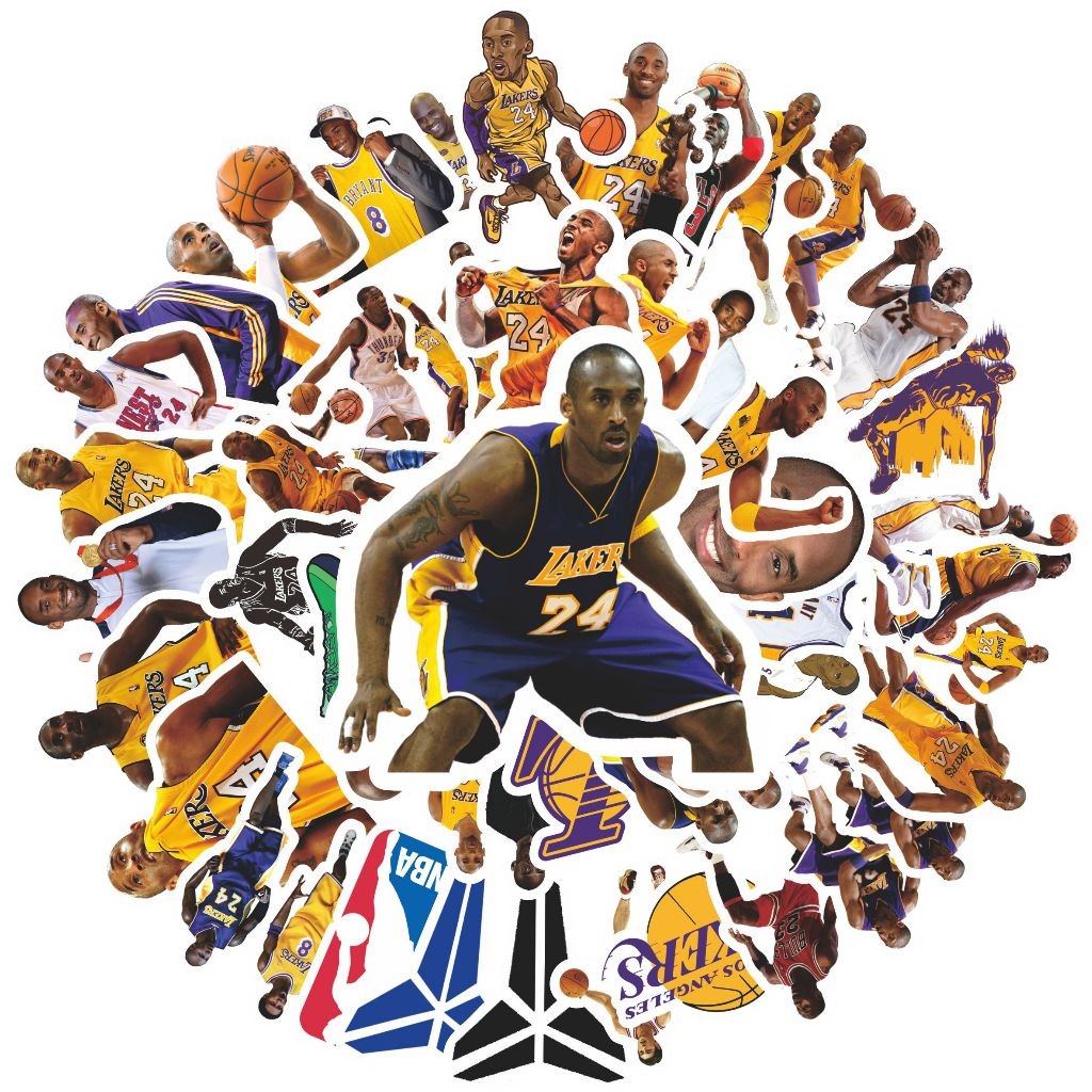 

COD 50 Pcs Stiker Pack Motif Kobe Bryant Keren Anti Air Untuk Dekorasi Notebook Sepeda Skateboard Handphone DIY