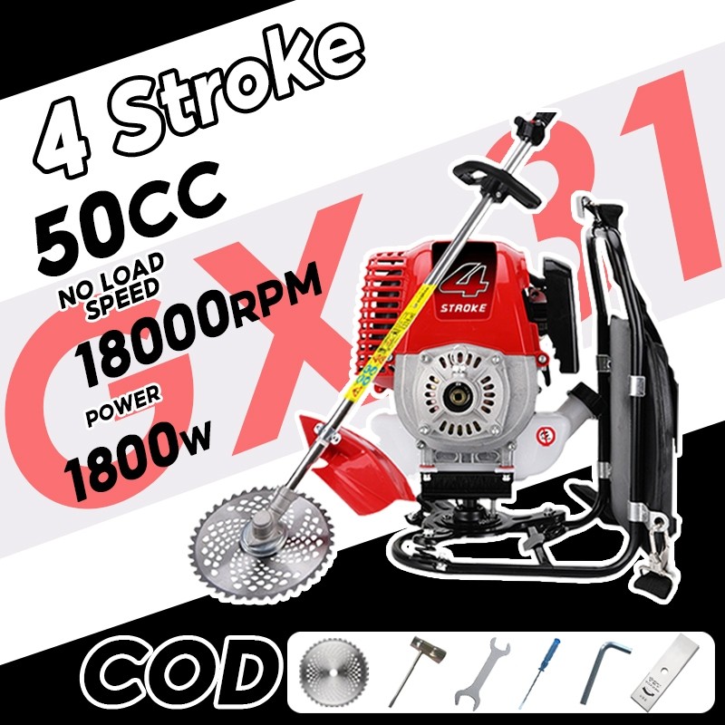 50CC Mesin Potong Rumput Gendong 4Tak Brush Cutter 4 Stroke Kualitas Terbaik/Mesin Potong Rumput 4 T