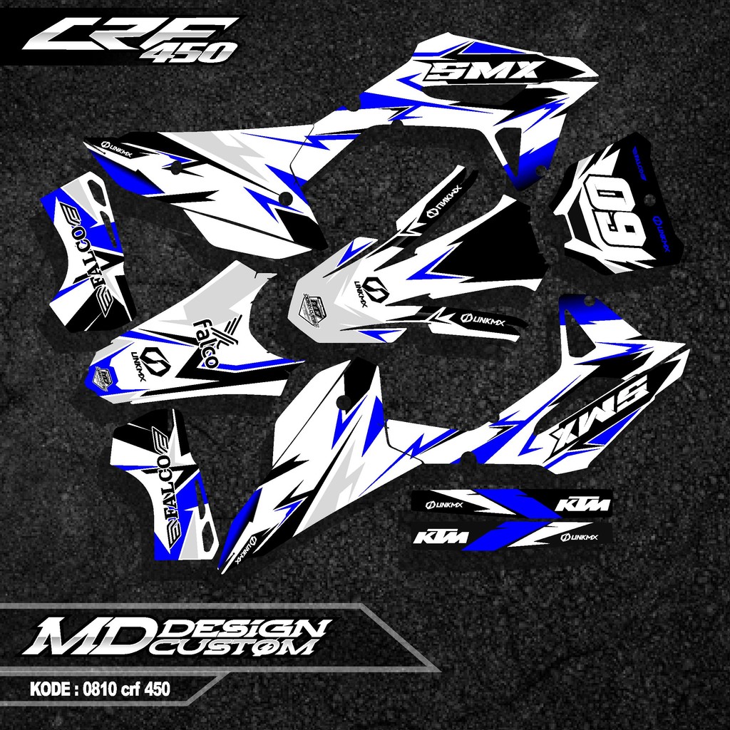 0810 (COD) Sticker Decal CRF 450 FullBody Bebas Request Terbaru - Sticker Premium CRF Terbaru - Stic