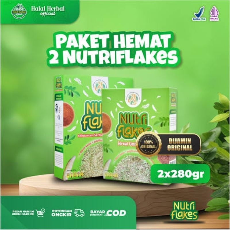 

Terlaris Paket 2 Box NutriFlakes Asli Susu Serial Solusi Untuk Mengatasi Asam Lambung Original Ampuh oke
