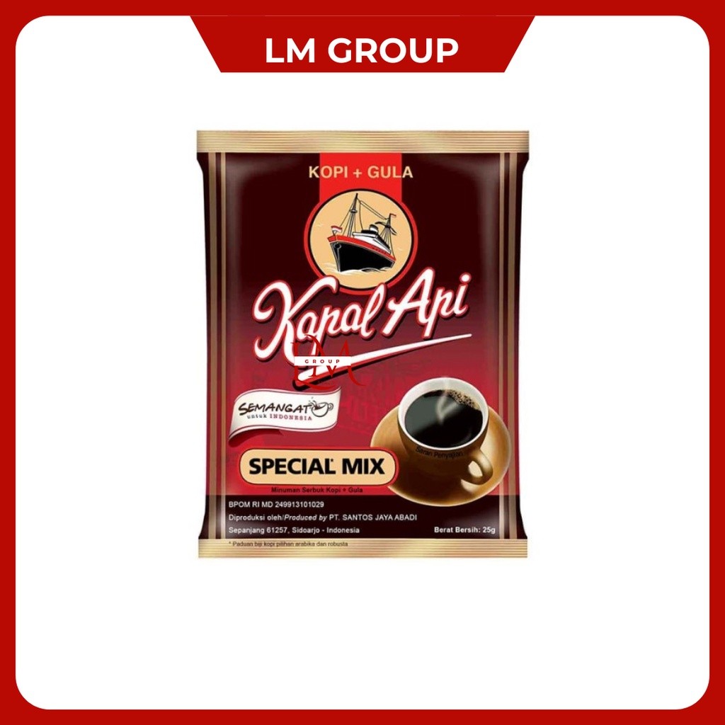 

Kopi Kapal Api Special Mix 1 Renceng Isi 10 pcs @24gr