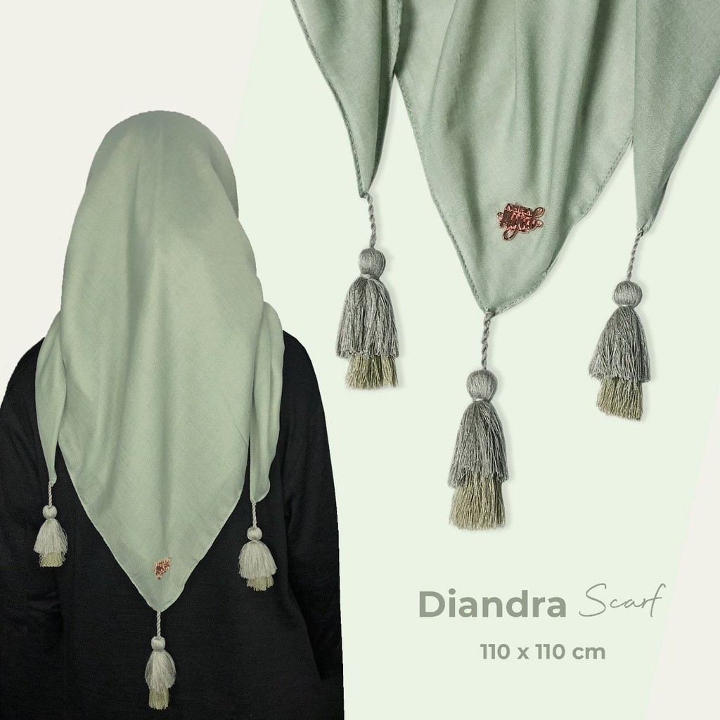 Sabeen Officeware | Noora Wear - Diandra Scarf Tessel (Cotton Paris)