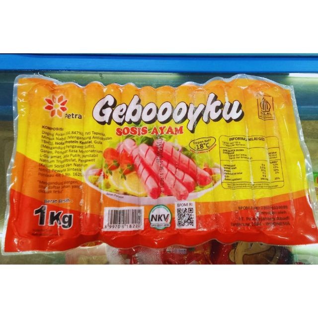 

Geboooyku Geboyku Sosis Ayam Merah 1kg