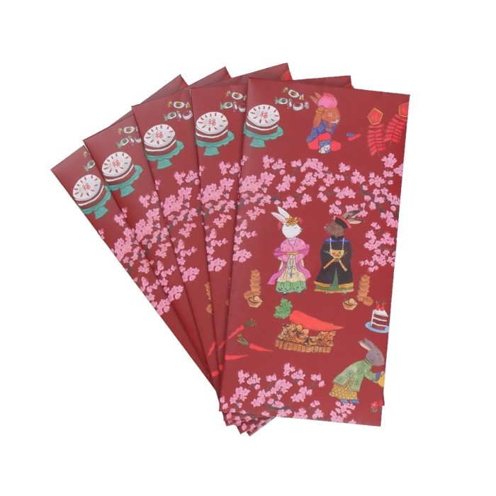

Amplop atau Angpau Angpao Imlek KUNG FU BUNNY Kamalika Artprints