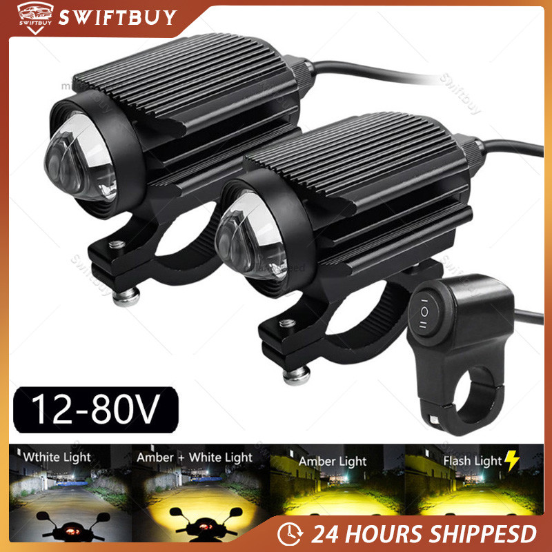 Lampu LED Sepeda Motor Lampu Tahan Air Lampu Depan Kendaraan Listrik Lampu Kabut Lampu Sorot Lensa P