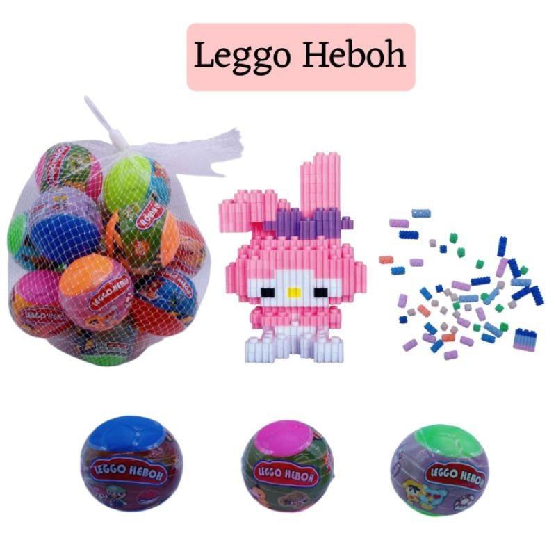 20 biji bola jaring lego heboh