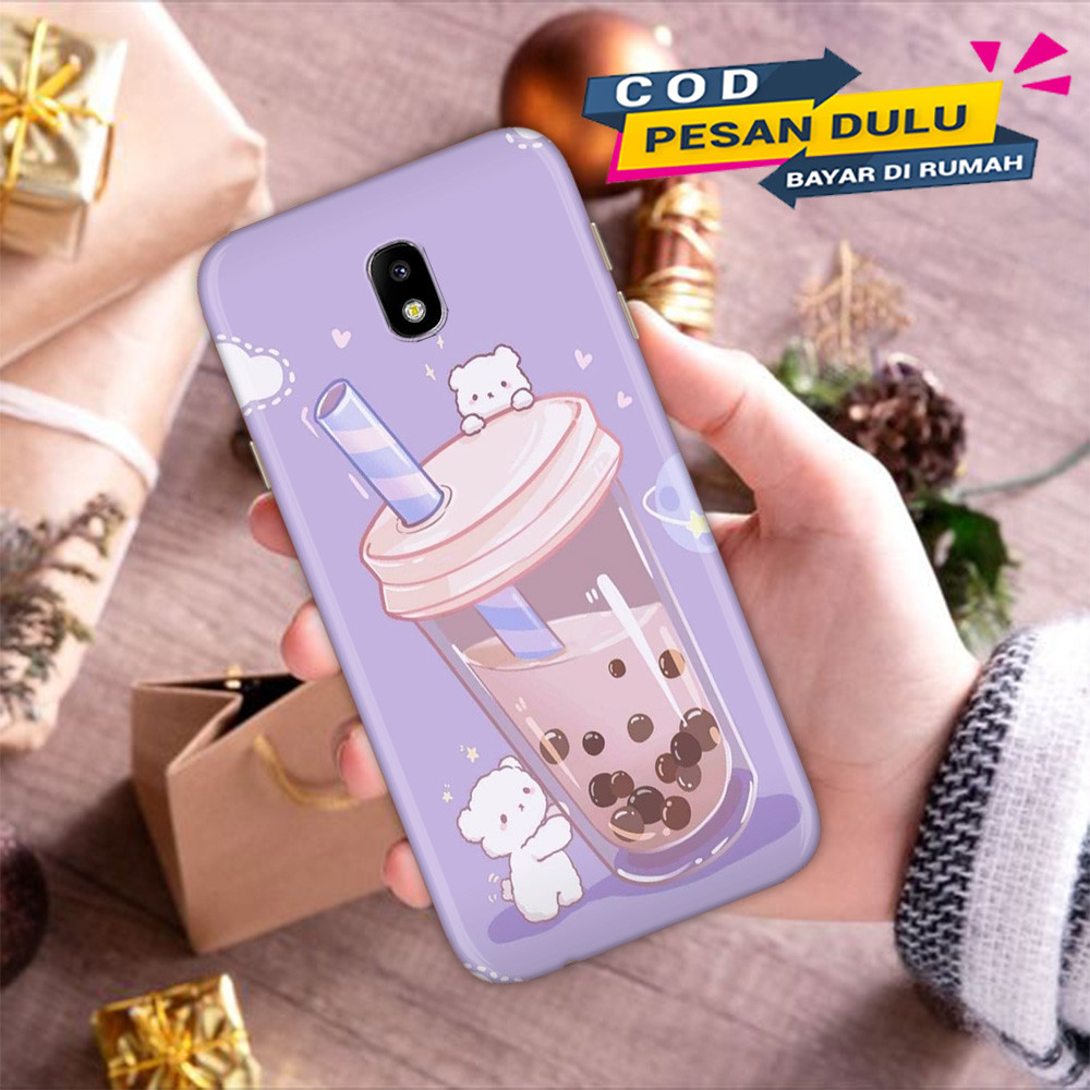 Case Hp Samsung Galaxy J3 Pro J5 Pro J7 Pro Terbaru [ Boba Cute ] Silikon - Cassing - Softcase Glass