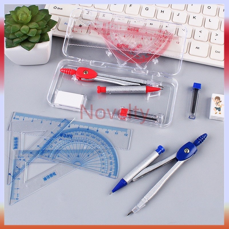 

Novelty Set kompas/set matematika/set penggaris/jangka set/compass set/jangka sekolah