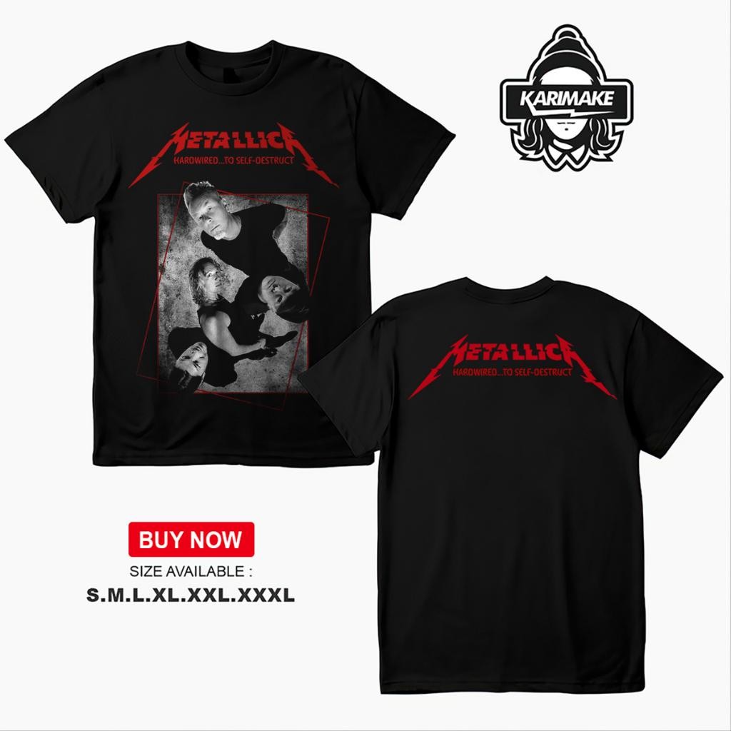 

Tempat panas Metallica TShirt Hardwired 20192019 World Wired Tour Concert Tee Size S3Xl pola gaya COD