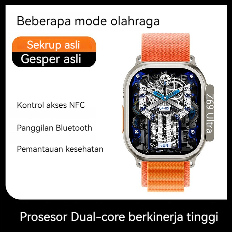 Asli Gerakan Jam Tangan Pintar Bluetooth Kedap Air Jam Telepon Jam Detak Jantung Jam Olahraga Fitnes