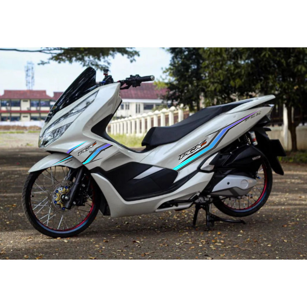 STRIPING TRANSPARAN PCX 150 LOKAL GRAFIS 3