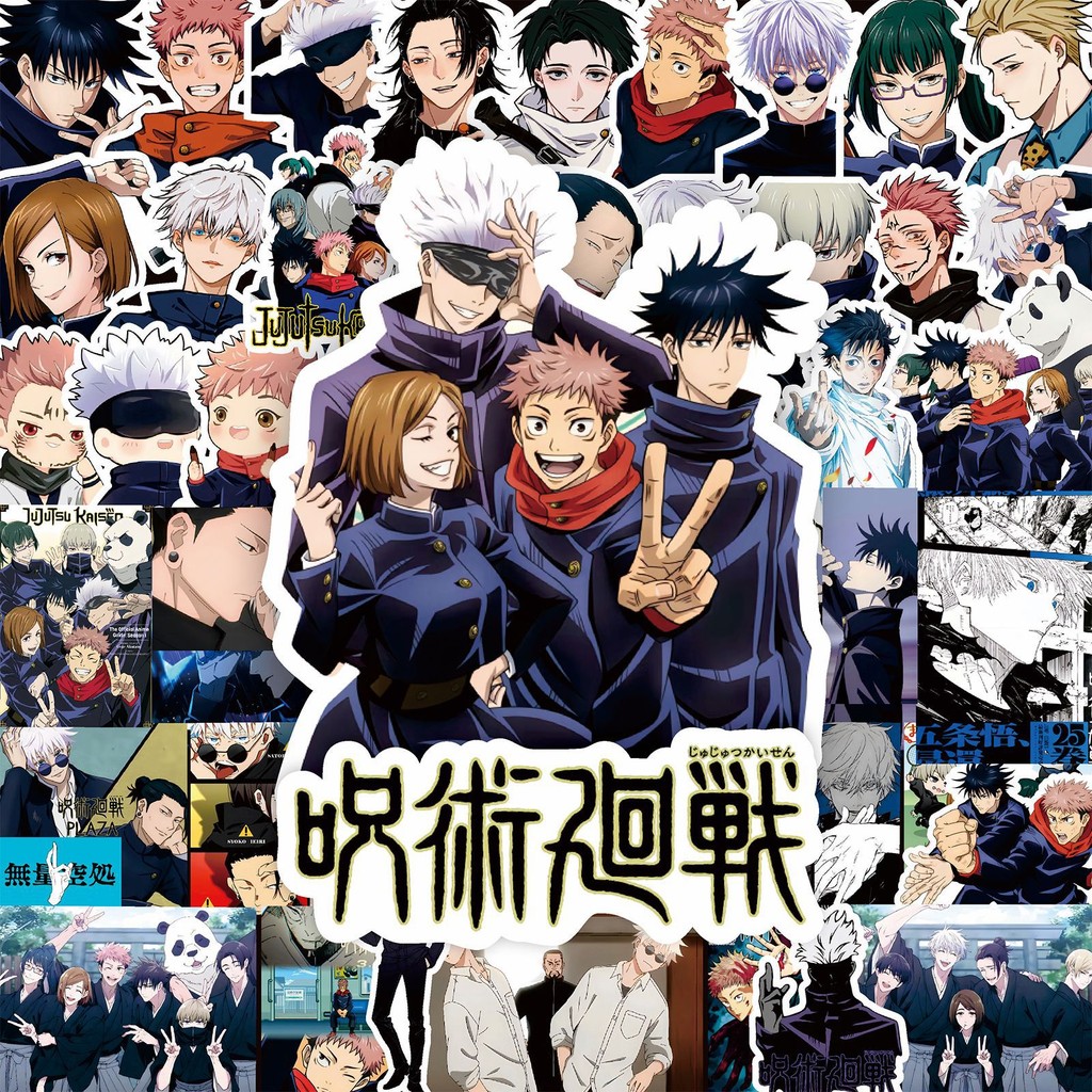 

80PCS Anime Jujutsu Kaisen Cartoon Stickers Cool Itadori Yuji Satoru Gojo Graffiti Decals Sticker for Phone Luggage Laptop