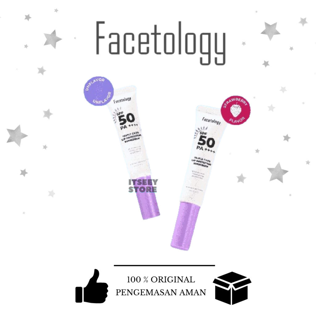 FACETOLOGY 2PCS TRIPLE CARE LIP PROTECTOR SUNSCREEN