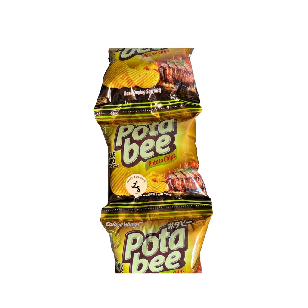 

Potabee Keripik Kentang Beef BBQ/Rumput Laut 1 Renceng Isi 10 pcs @15g