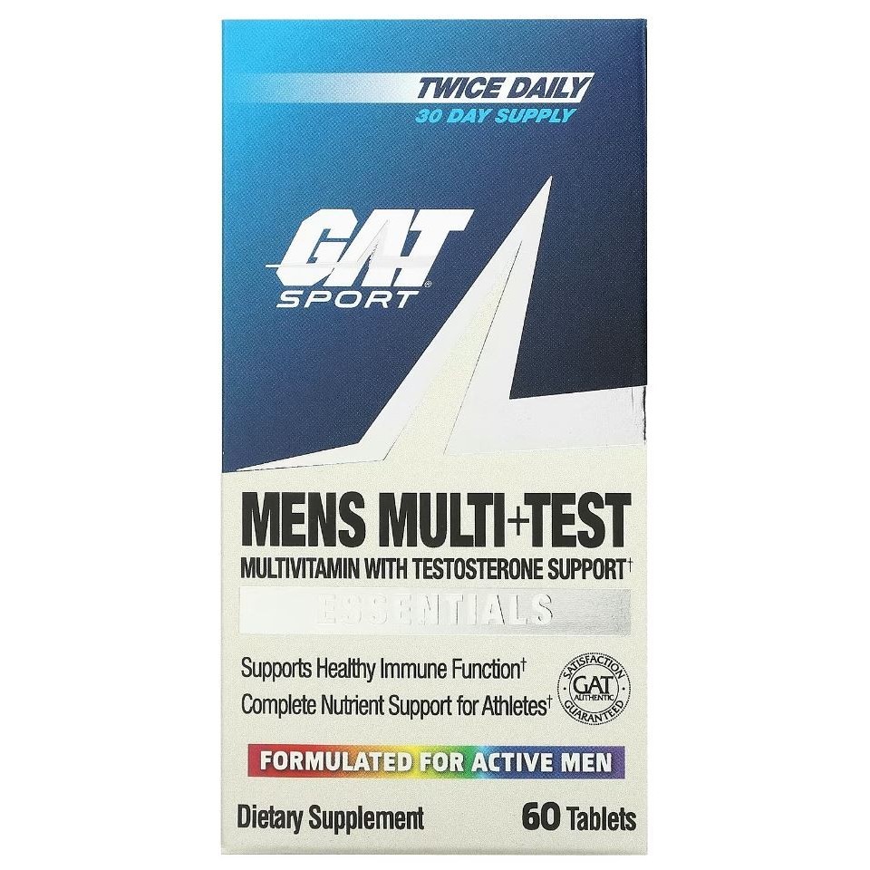 GAT Mens Multi vitamin + Test multivitamin pria testosterone USA - 60 Tabs