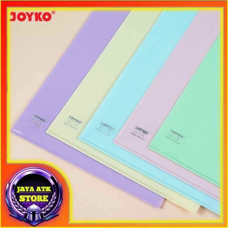 

Map L JOYKO Warna Pastel CS-11 F4 Clear Sleeves Map Plastik Folio
