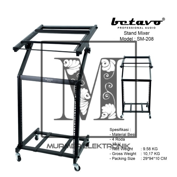 rak mixer betavo sm208 betavo sm 208 12u original
