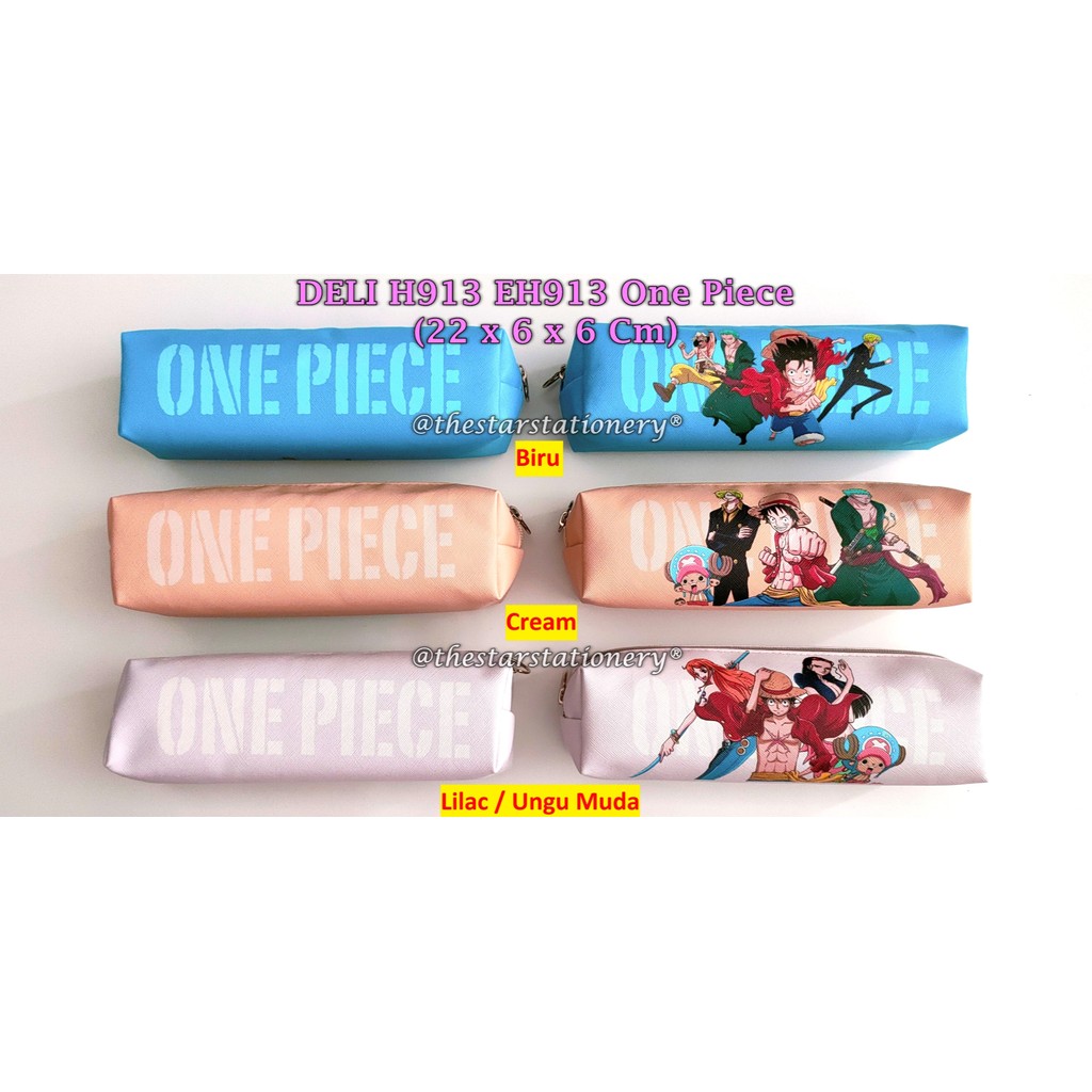 

(1 Biji) Kotak Pensil Resleting Deli H913 EH913 One Piece / Tempat Pensil Resleting 22*6*6 Cm