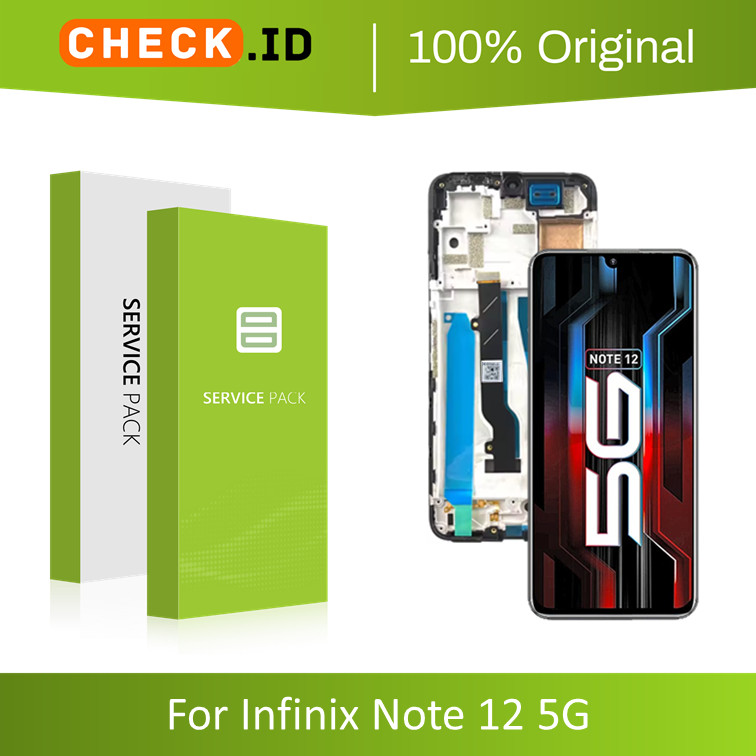 [ CHECK.ID ] AMOLED LCD + FRAME INFINIX NOTE 12 5G ~ X671 ORIGINAL