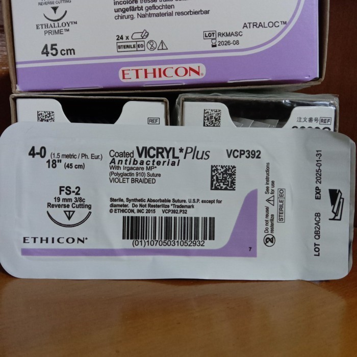 VICRYL plus 4-0 reverse cutting VCP392 BENANG OPERASI