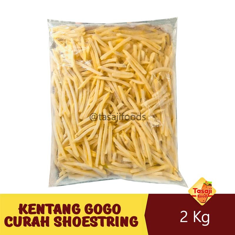 

Kentang Gogo Curah Shoestring Cut Berat 2 kg