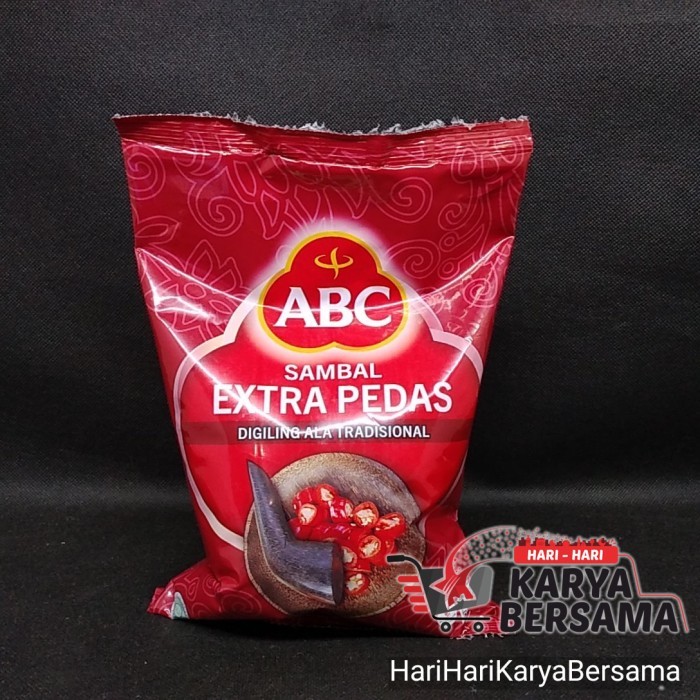 

BAHAN MASAK SAUS SAMBAL ABC EXTRA PEDAS PILLOW 950GR