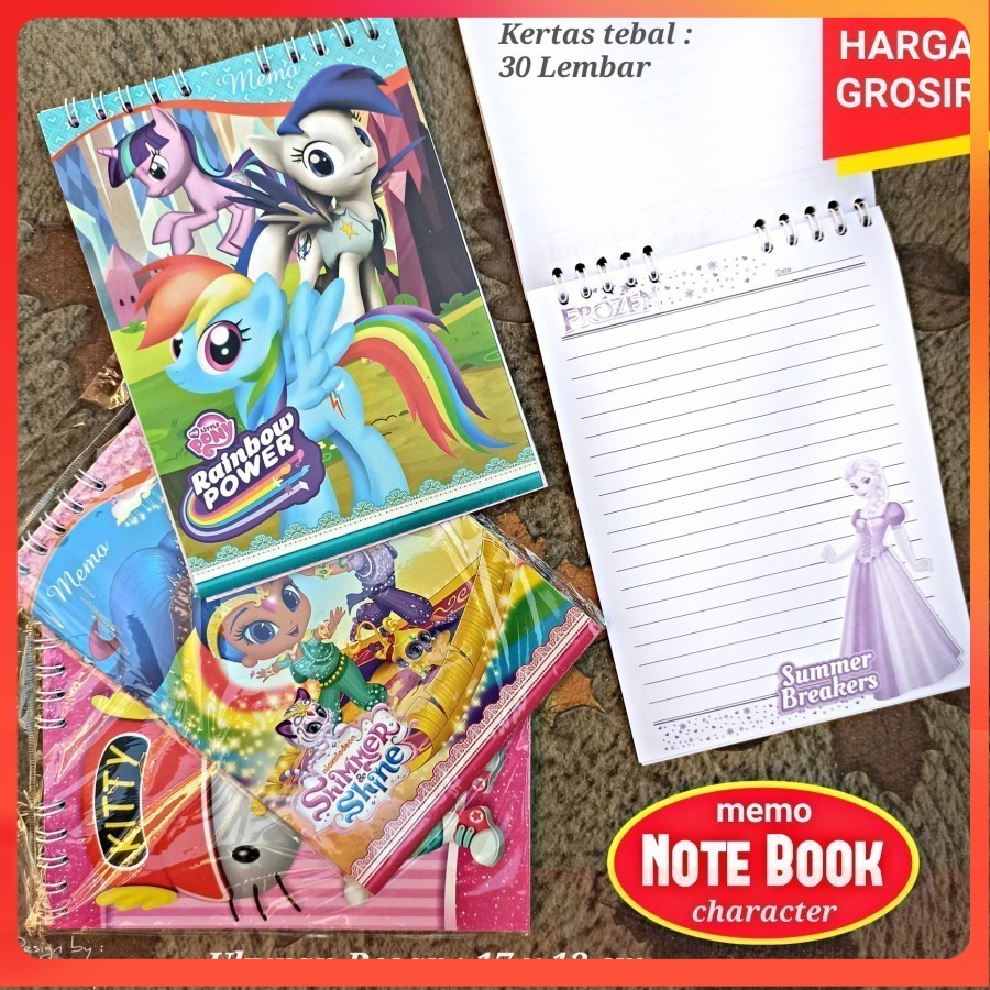

SATUAN 1BIJI MEMO NOTE BOOK DG XL