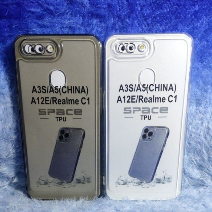 Case Oppo A3S/A5/ Realme C1 Softcase Transparan Silikon Case Bening