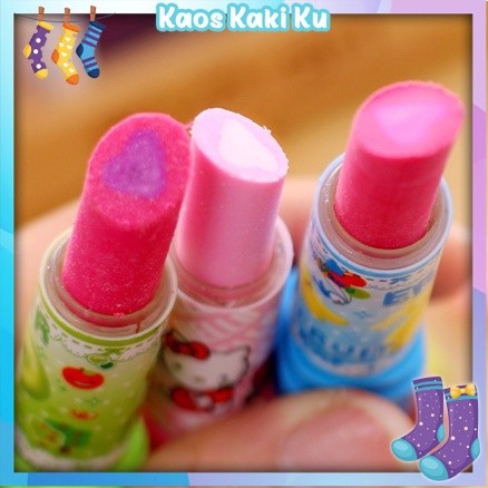 

Penghapus Pensil Bentuk Lipstik Karakter Kartun Warna Warni