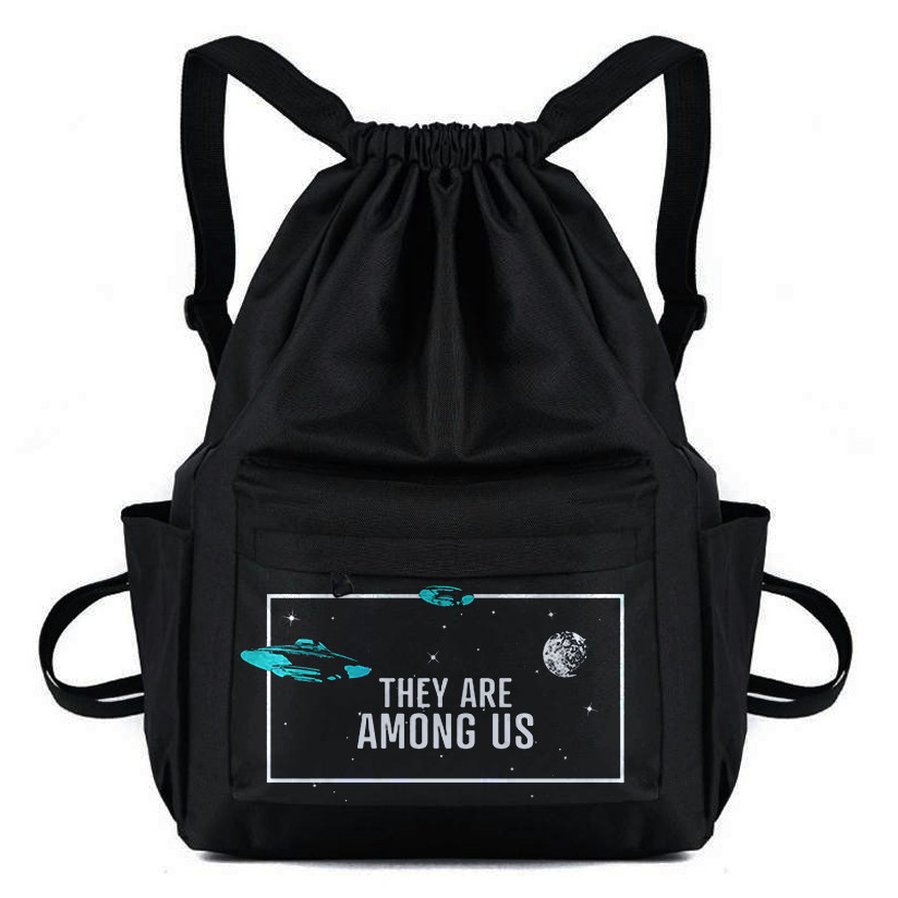 Tas Ransel Punggung Kerut Waterprouf Pria Wanita Motif AMONG US