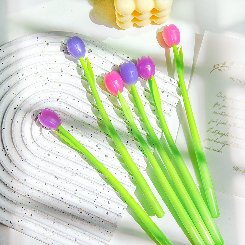 

13pcs Flowers Writing Pen Color Changing Silicone Pochromic Girl Gel Pens Lovely Funny Stationery Student Exam Supplies