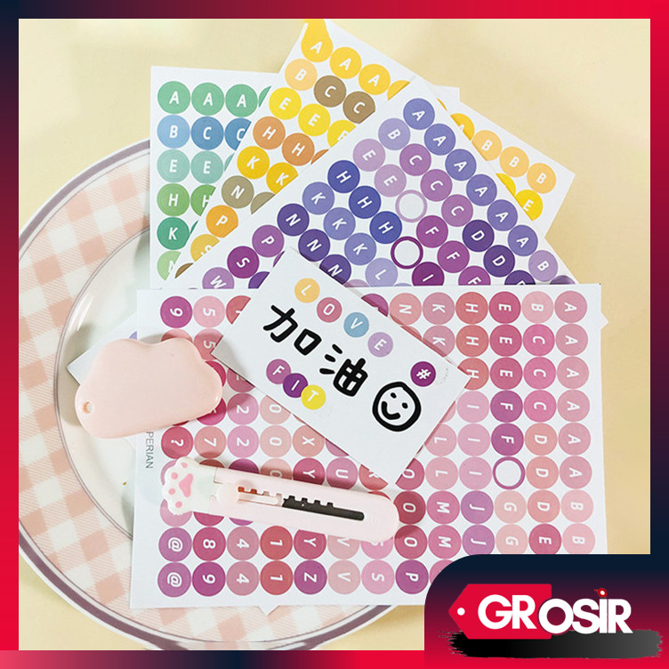 

Grosir - 6158 Stiker Huruf Deco Alphabet / Aesthetic Sticker Dekorasi Jurnal / Scrapbook Sticker Alat Tulis / Notebook Cute Sticker