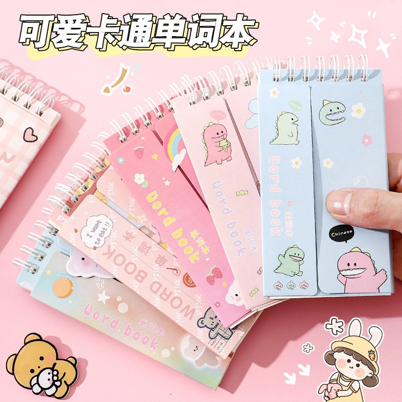 

GANGSASHOP ST28 Notebook Ring Panjang Motif Lucu / Buku Catatan Diary