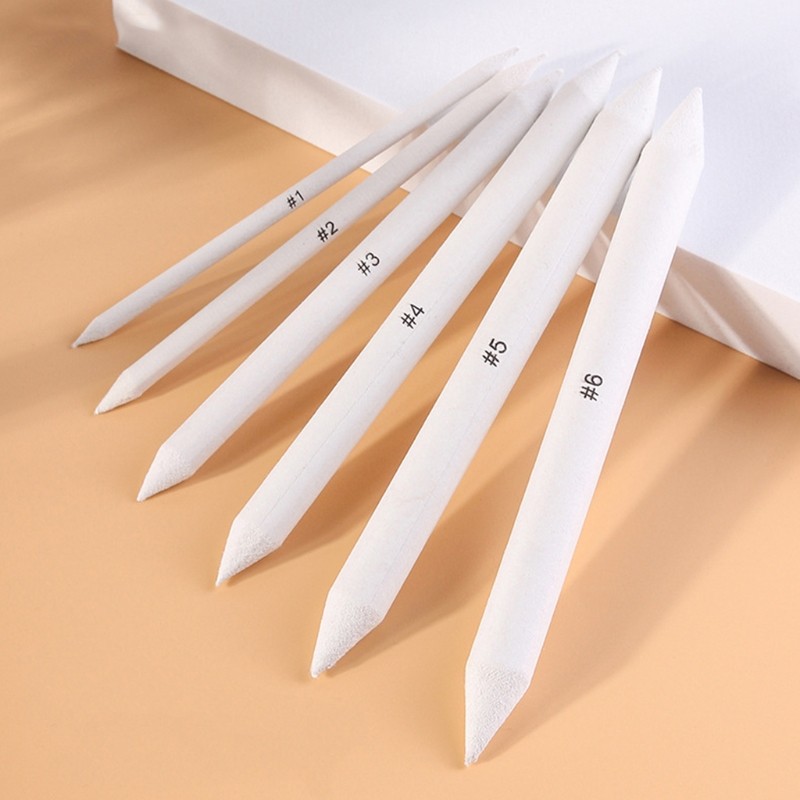

6 Pcs Blending Stumps and Tortillions Paper Art Blenders Drawing Pencils for Student Artist Charcoal Sketch Drawing Tool