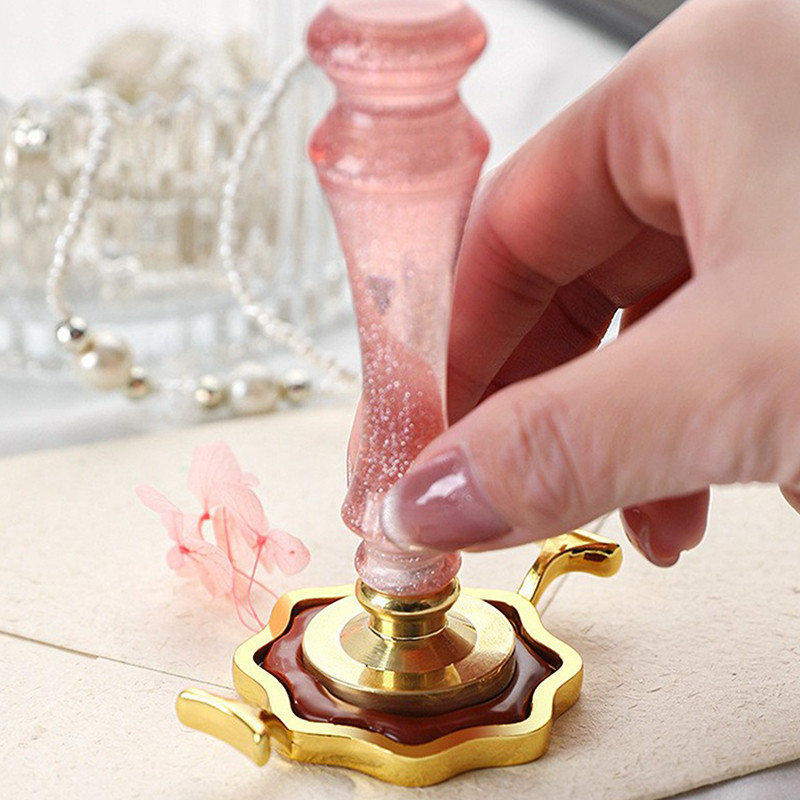 

1pc Metal Mold Wax Seal Stamp Round Flower Heart Shape For Card Making Wedding Invitation Decoration Birthday Gifts