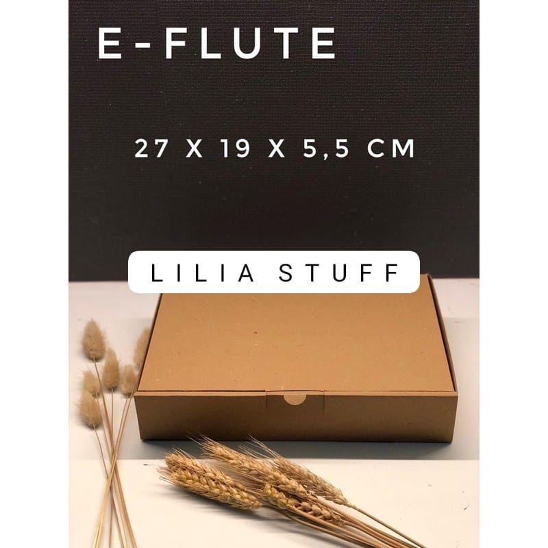 

KARDUS BOX 27x19x5.5 cm / BOX KARTON CORUGATED DIECUT E-FLUTE / BOX BAJU Box Die Cut dan Easy Usage | Box Kue Tart & Topi