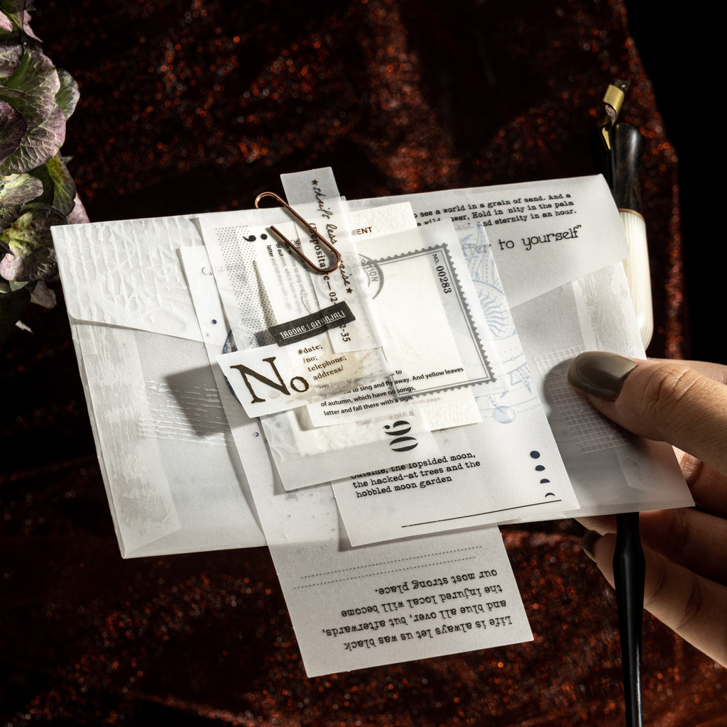 

30pcs/lot Memo Pads Material Paper Write a letter to yourself Junk Journal Scrapbooking Retro Background Decoration Paper