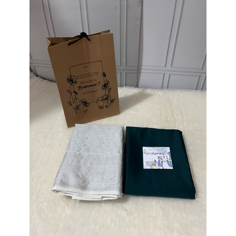 NANTARSHOP Paket Bridesmaid Bahan songket dan Roberto Cavali / Paket seragaman Pesta / Paket seragam