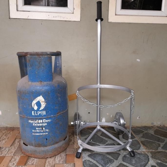 TROLI TROLLEY GALON, GAS 12 KG, GAS 3 KG UPGRADE DESAIN